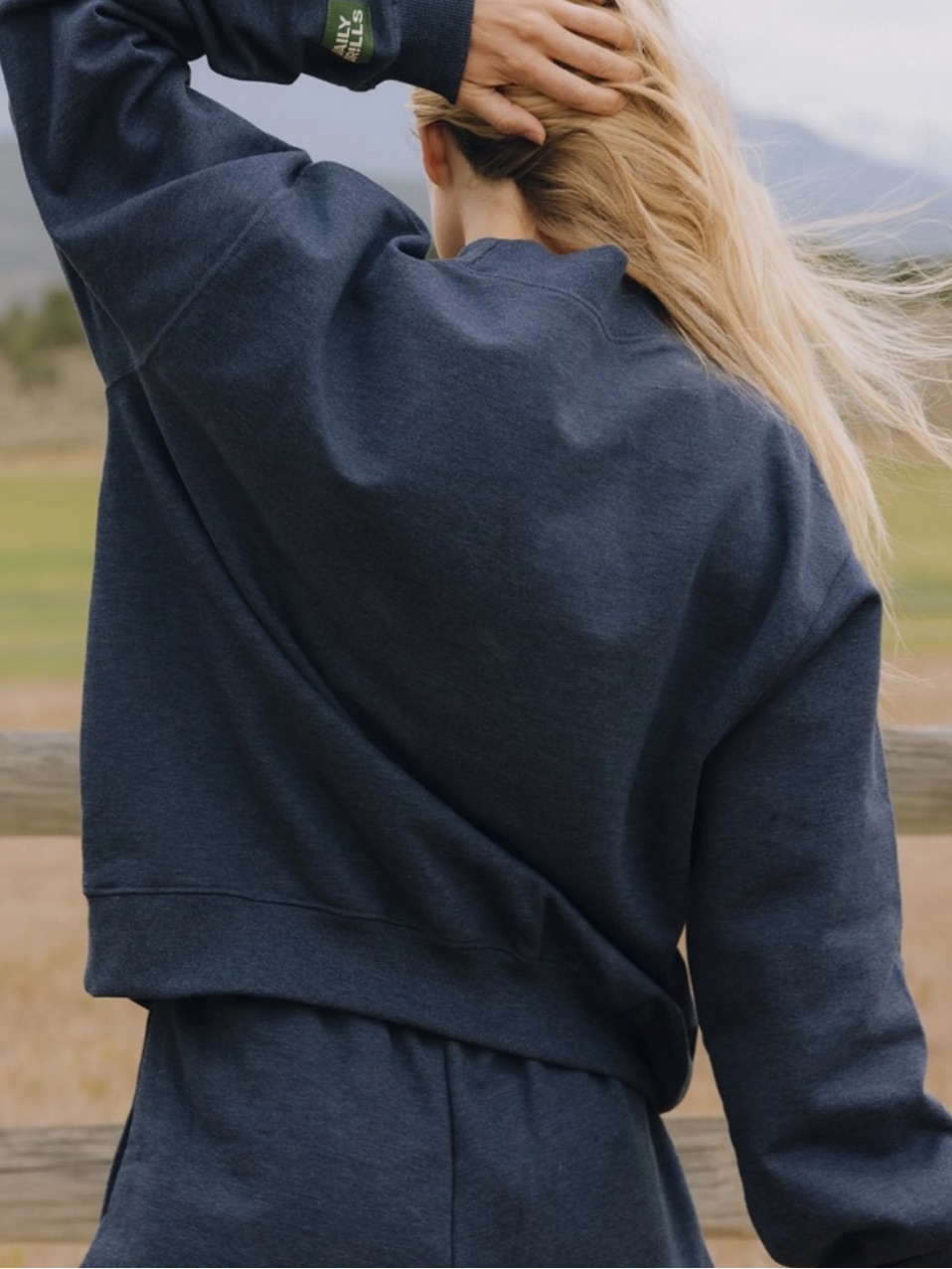 Daily Drills Fleece Vintage Crew Neck Sweater — image 2 of 4